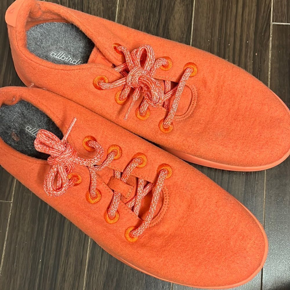 Allbirds Wool Runners Orange Kea Red Men Comfort Sneaker Shoes Size M12